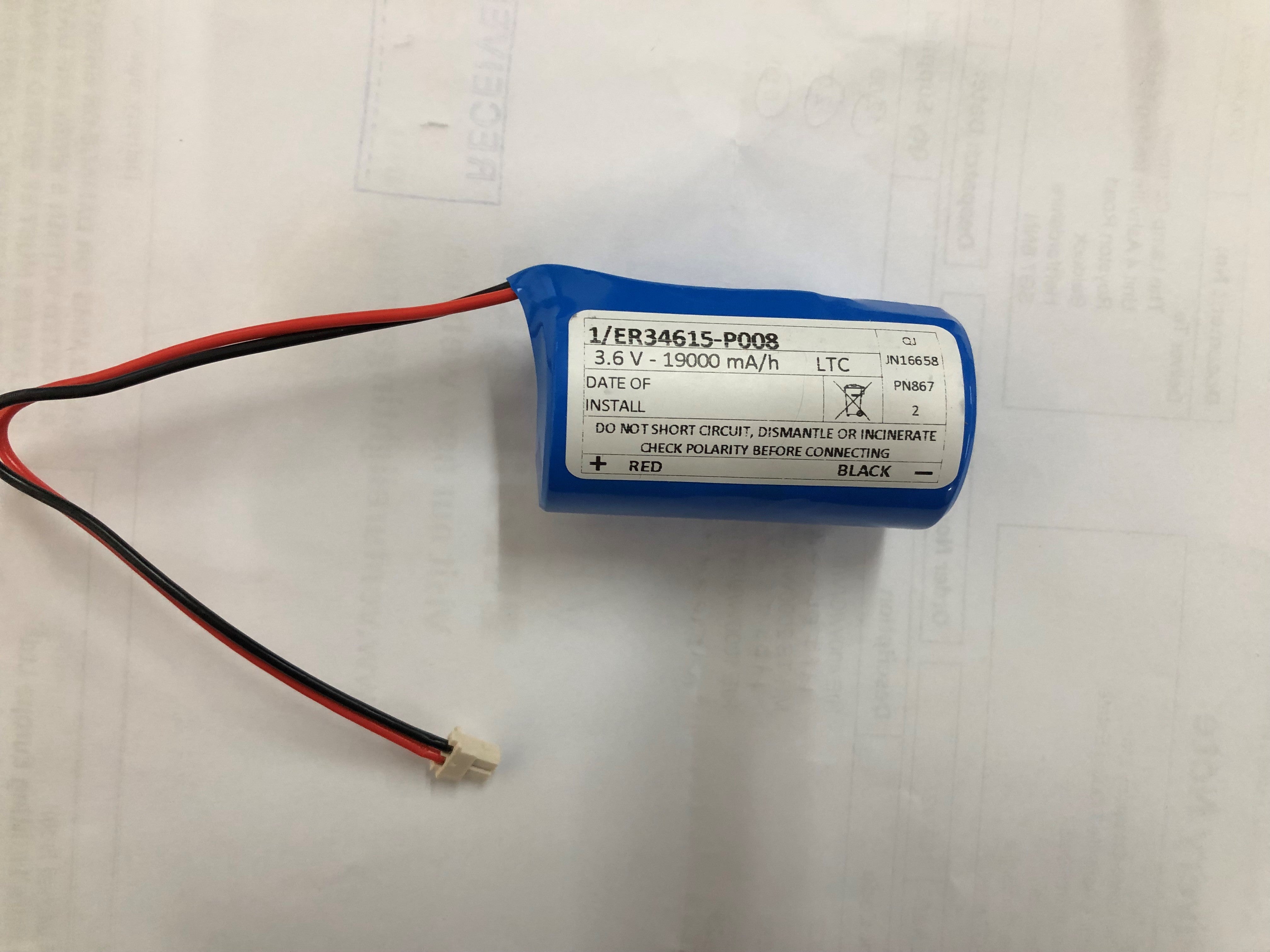 1/ ER34615 3.6V 1900MA P008 Connector Lithium 3.6v Lithium batteries Easy Control Gear - Easy Control Gear