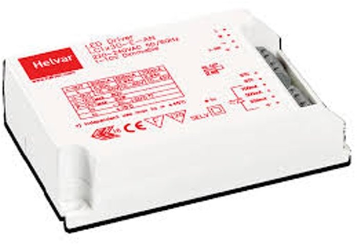 Helvar EL1/2X18-42TCS electronic ballast for 18W to 42W compact fluorescent lamps