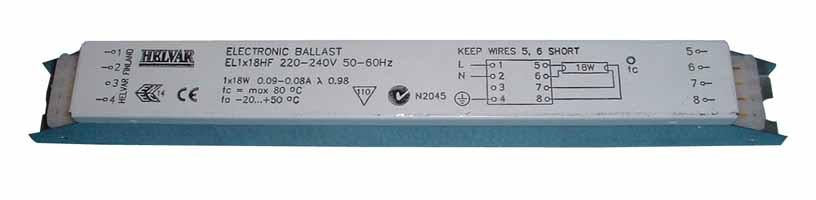 HELVAR - EL2X58HF-HE High Frequency 2x58w T8 Ballast ECG-OLD SITE HELVAR - Easy Control Gear