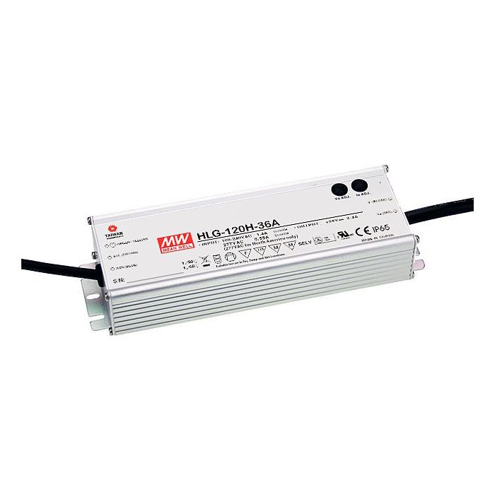 HLG-120H-CBS - Mean Well HLG-120H-CB Series Dimmable LED Driver 150W – 155W 230mA – 1050mA LED Driver Meanwell - Easy Control Gear