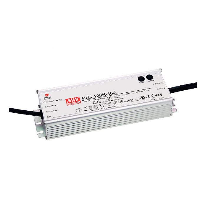 HLG-120H-C700B - Mean Well LED Driver HLG-120H-C700B 150W 700mA LED Driver Meanwell - Easy Control Gear