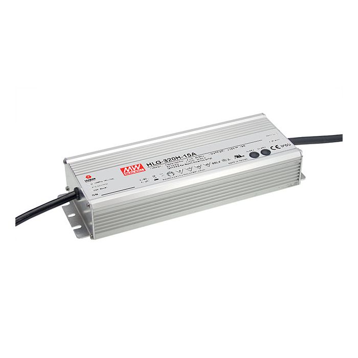 HLG-320H-S - Mean Well HLG-320H Series LED Driver 264W – 320W 12V – 54V LED Driver Meanwell - Easy Control Gear