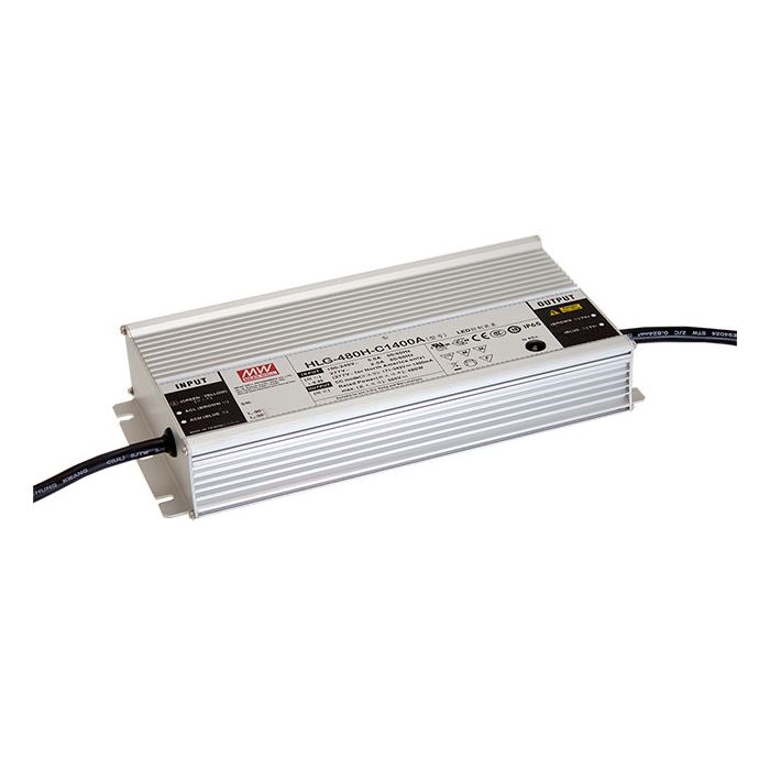 HLG-480H-C-S - Mean Well HLG-480H-C Series LED Driver 479-481W 1400-3500mA LED Driver Meanwell - Easy Control Gear