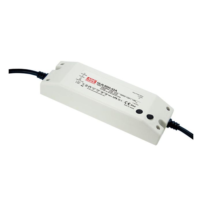 HLN-80H-20A - Mean Well LED Driver HLN-80H-20A 80W 20V LED Driver Meanwell - Easy Control Gear