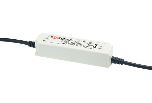LPF-16-12 - Mean Well LED Driver LPF-16-12  16W 12V LED Driver Meanwell - Easy Control Gear