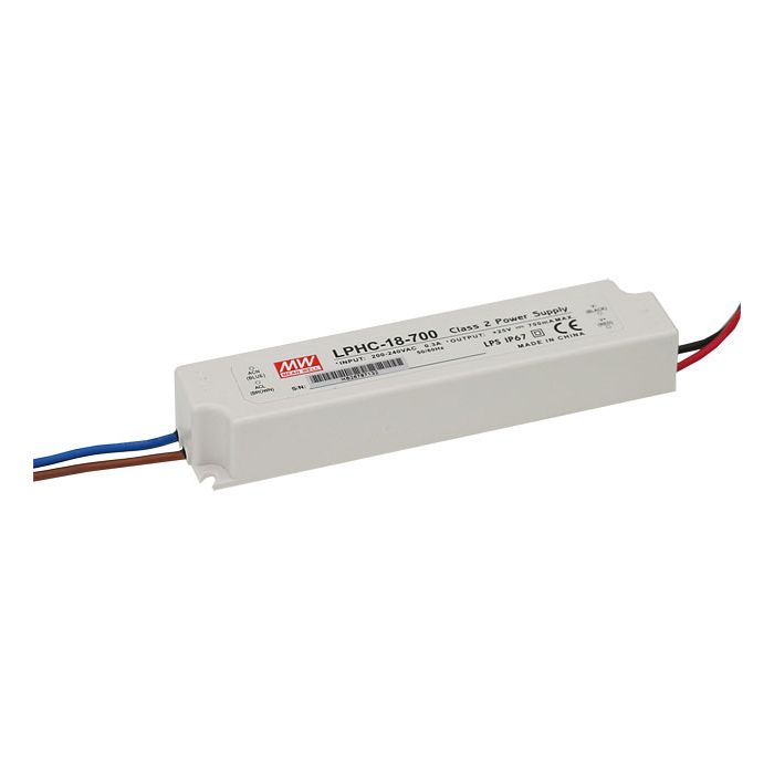 LPHC-18-700 - Mean Well LED Driver LPHC-18-700  18W 700mA LED Driver Meanwell - Easy Control Gear