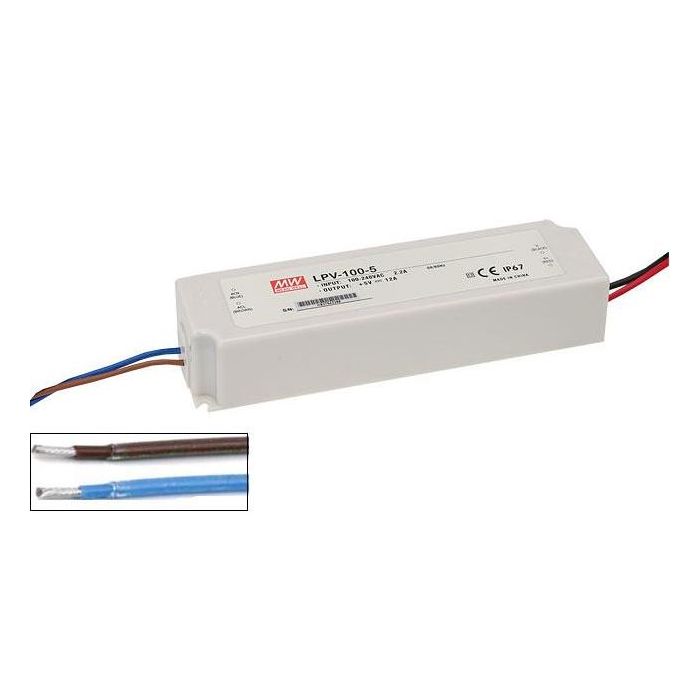 LPV-100-12TF - Mean Well LED Driver LPV-100-12TF 100W 12V LED Driver Meanwell - Easy Control Gear
