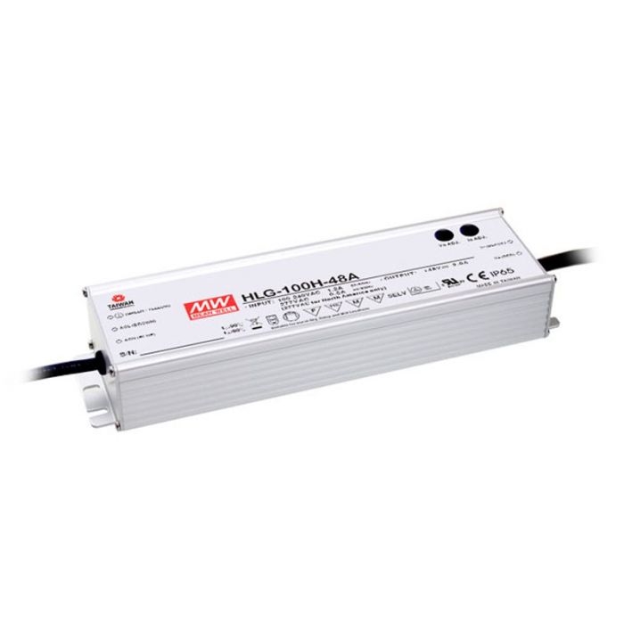 HLG-100H-BS - Mean Well HLG-100H B Series IP67 Rated LED Driver 96W 20V – 54V LED Driver Meanwell - Easy Control Gear