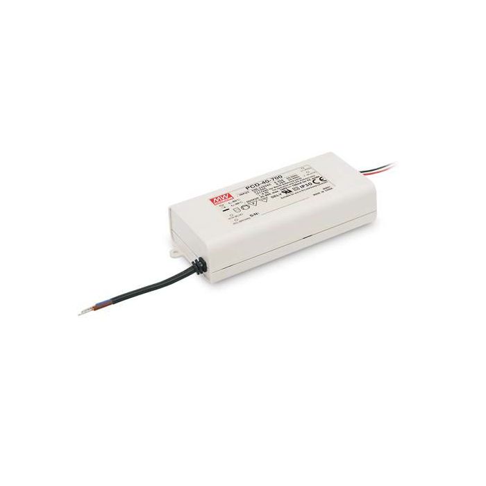 PCD-40-S - Mean Well PCD-40 Series LED Driver 40W 350mA – 1750mA LED Driver Meanwell - Easy Control Gear