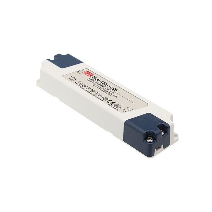 PLM-12ES - Mean Well PLM-12 Series LED Driver 12W 350mA – 1050mA LED Driver Meanwell - Easy Control Gear