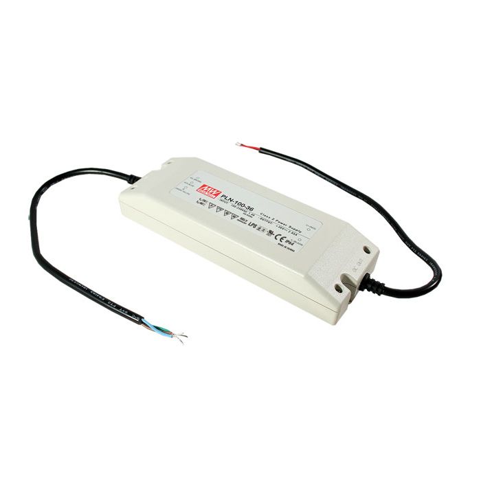 PLN-100-12 - Mean Well LED Driver PLN-100-12  100W 12V LED Driver Meanwell - Easy Control Gear