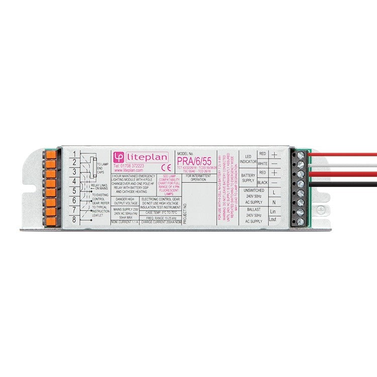 Lite-Plan PRA/6/55 Emergency Inverter Module OBSOLETE Lite-Plan PRA Emergency Inverters LitePlan - Easy Control Gear