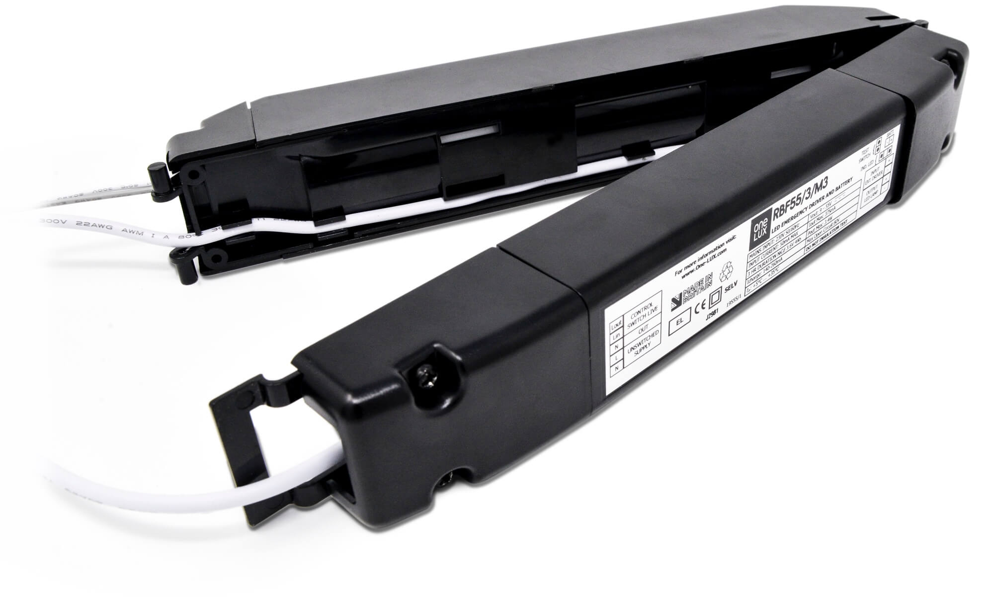 One lux RBF55/3/M3 Standard or Dali Combined emergency lighting LED driver One Lux - Easy Control Gear