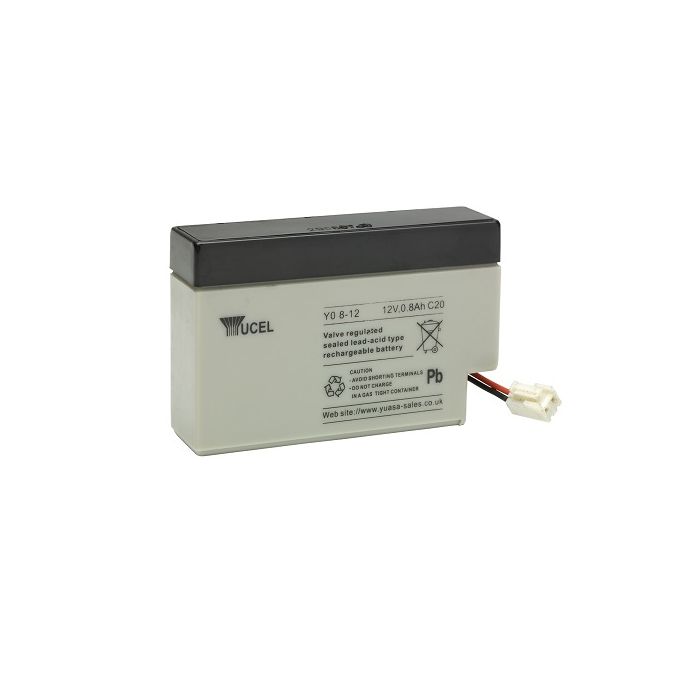 YUASA Y0.8-12 - BATTERY, LEAD ACID 12V 0.8AH, YUCEL Batteries YUASA - Easy Control Gear
