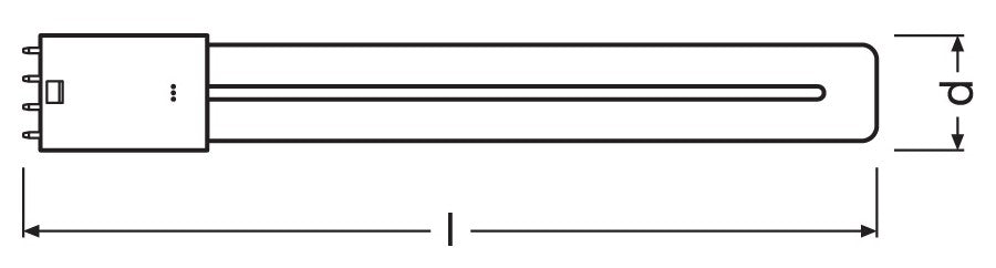 LED Essence Long - Retrofit for Ralux, RL-LONG24 840/2G11 HF 12W Replacement for 24W PL-L LEd Replacements RADIUM - Easy Control Gear